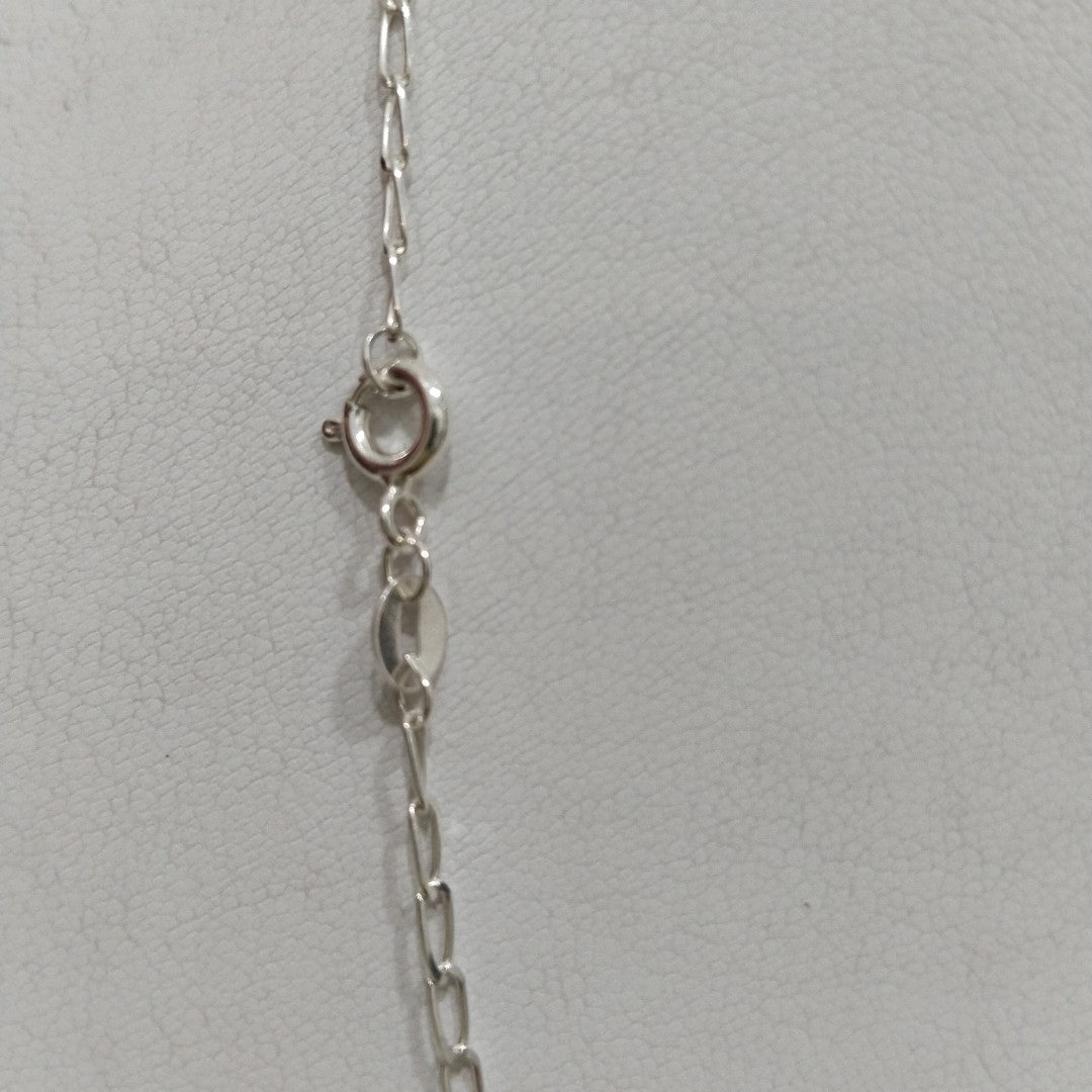 CADENA TEJIDO ESLABONES PLATA .925 50 CM 2.6 GR (NUEVO)