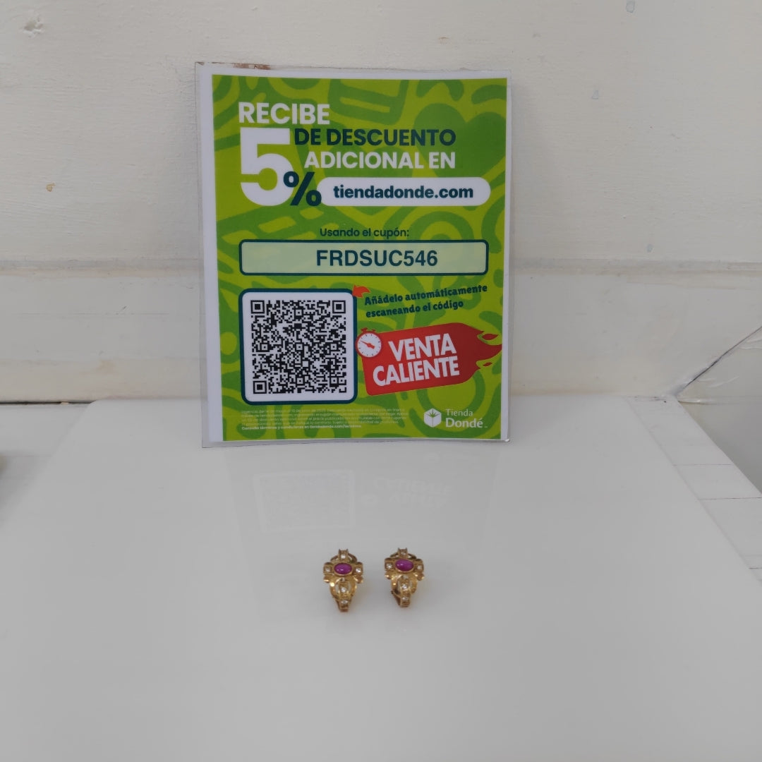 ARETES PAR ORO 14 K 5.4 GRMS (SEMINUEVO)