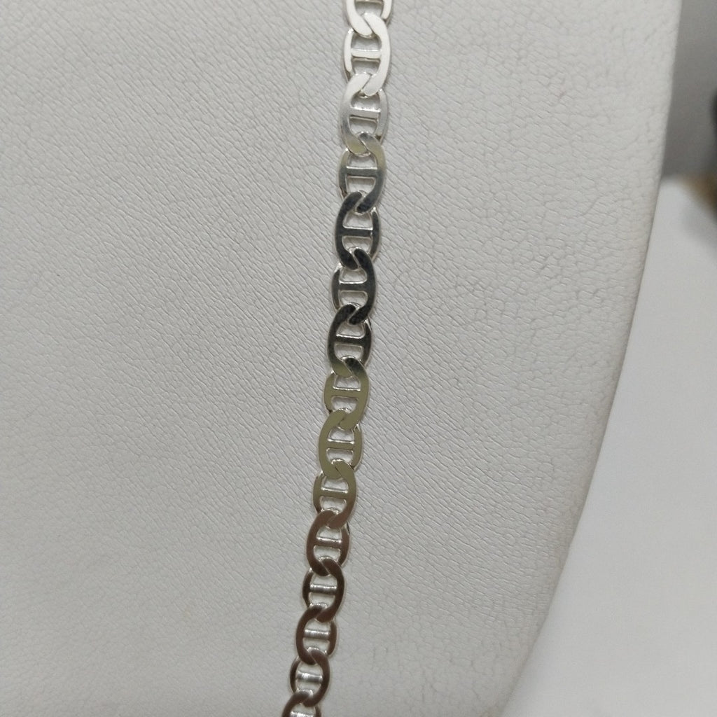 CADENA TEJIDO GUCHI PLATA .925 55 CM 12.3 GR (NUEVO)