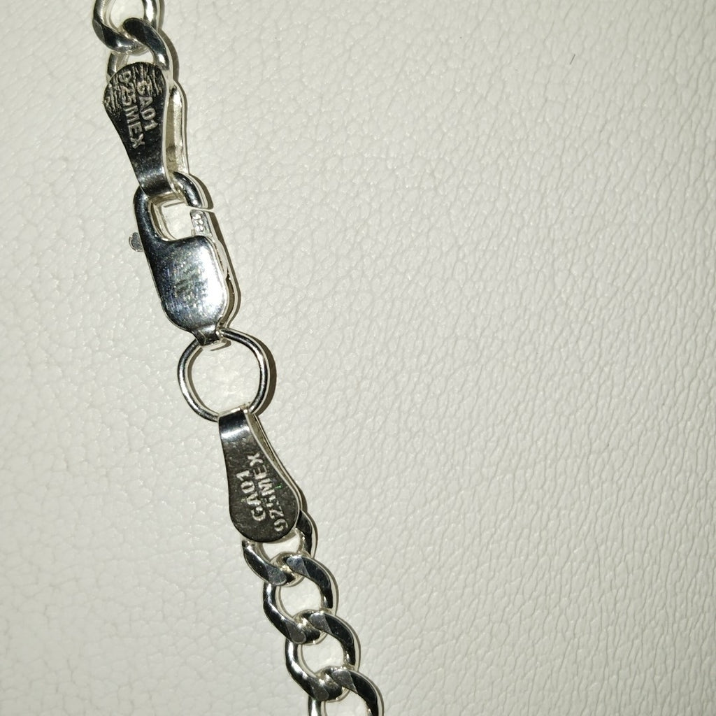 CADENA TEJIDO BARBADO PLATA .925 60 CM 14 GR (NUEVO)