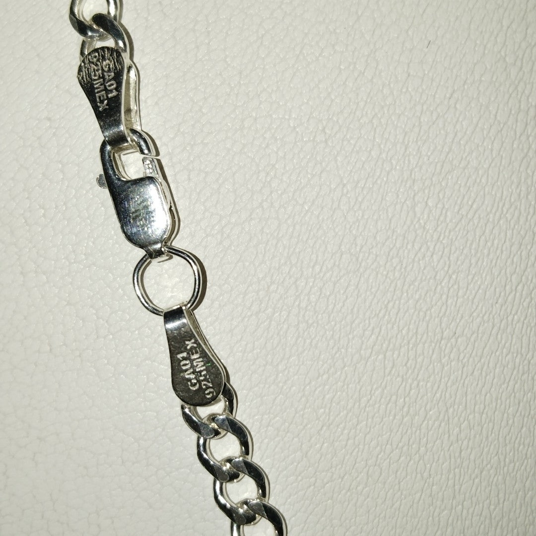 CADENA TEJIDO BARBADO PLATA .925 60 CM 14 GR (NUEVO)