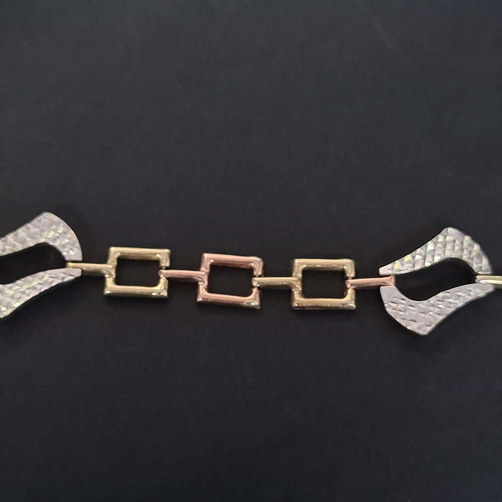 PULSERA ORO COMBINADO 10 K 5,00 GRMS (SEMINUEVO)