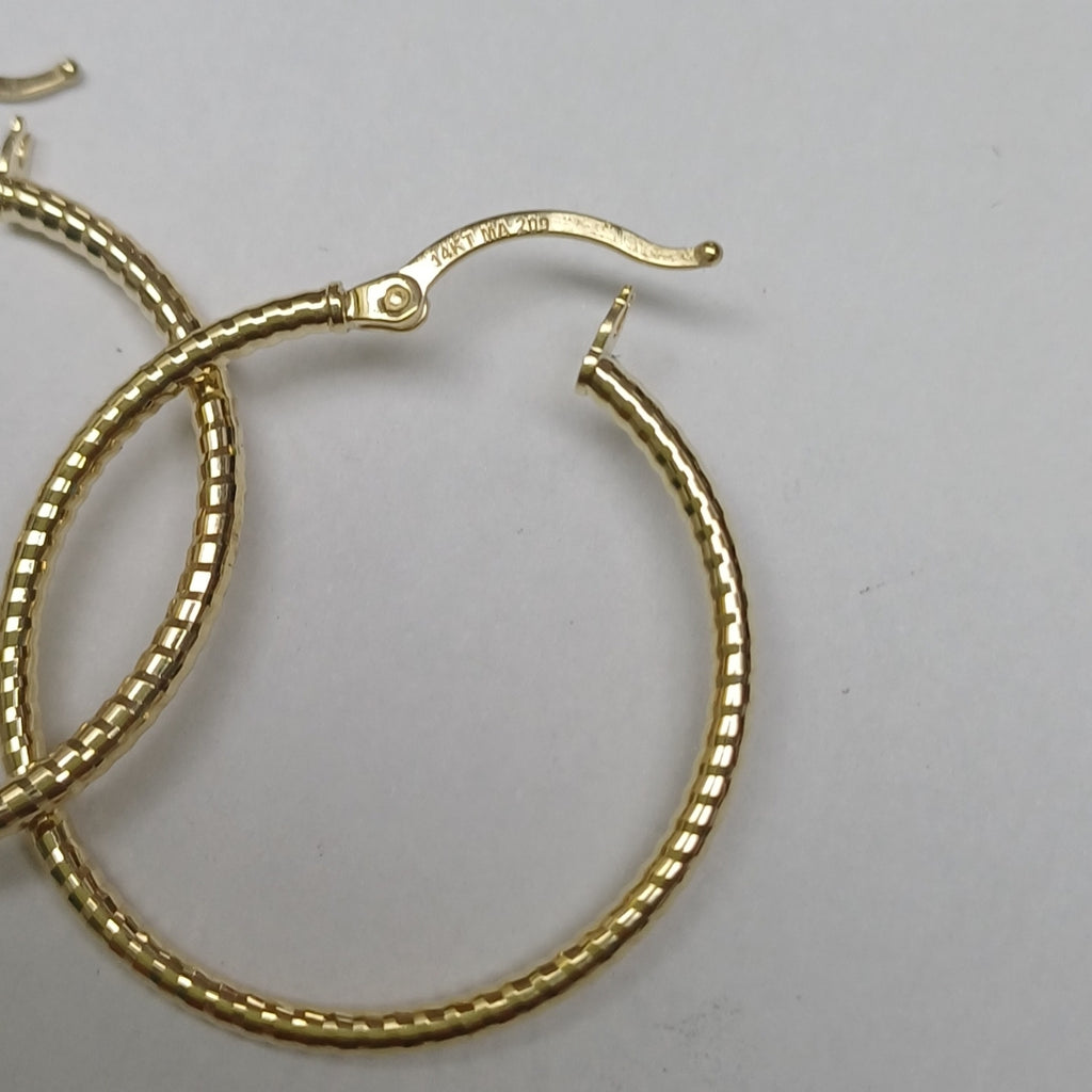 ARRACADAS PAR ORO 14 K 2,20 GRMS (SEMINUEVO)