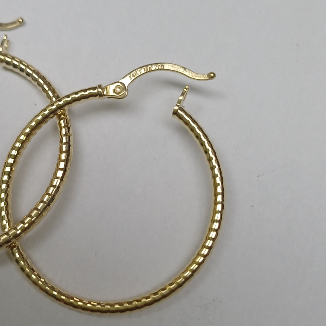 ARRACADAS PAR ORO 14 K 2,20 GRMS (SEMINUEVO)
