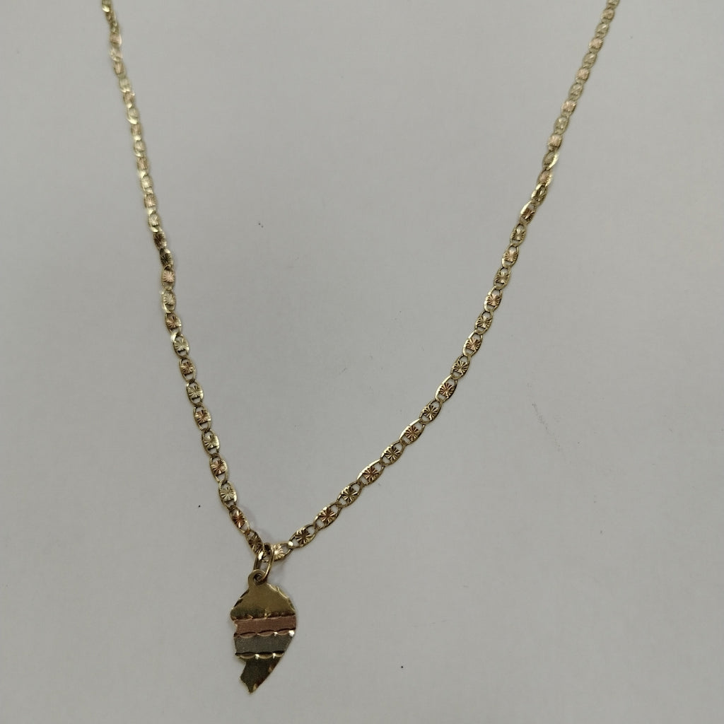 CADENA ORO, ORO COMBINADO 10 K 4.8 GRMS (SEMINUEVO)
