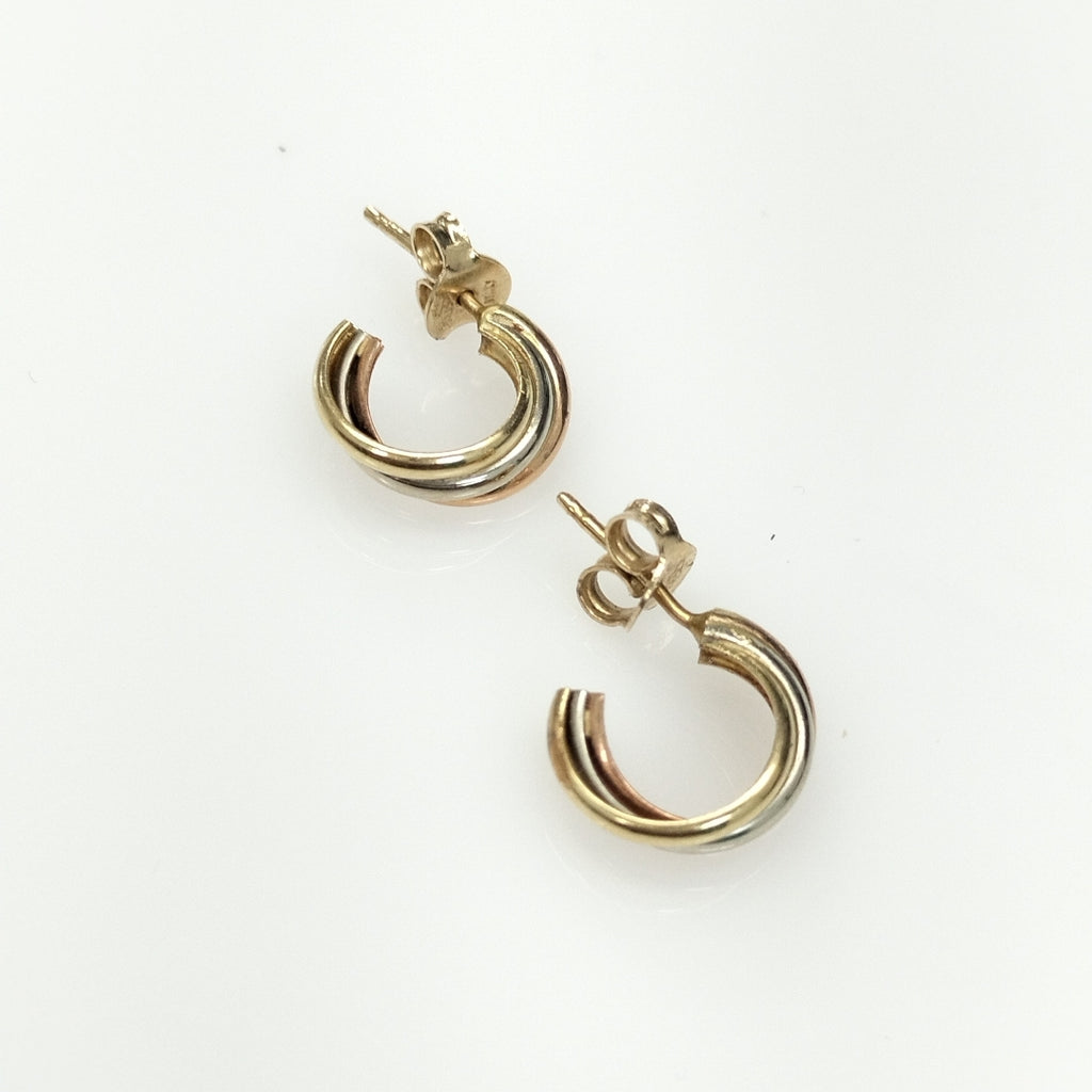 BROQUELES PAR ORO COMBINADO 10 K 2,30 GRMS (SEMINUEVO)