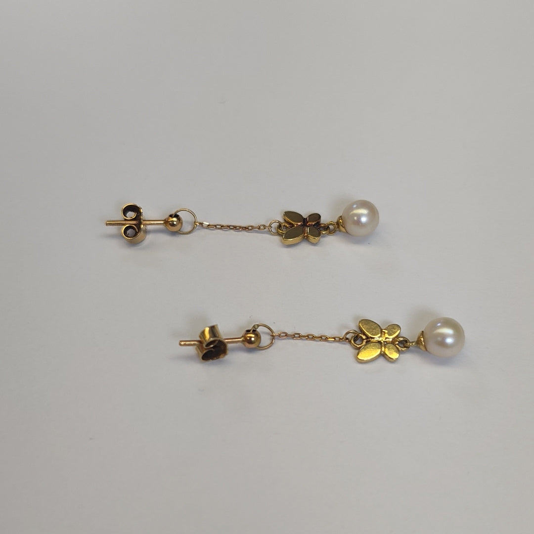 ARETES PAR ORO 14 K 2,40 GRMS (SEMINUEVO)