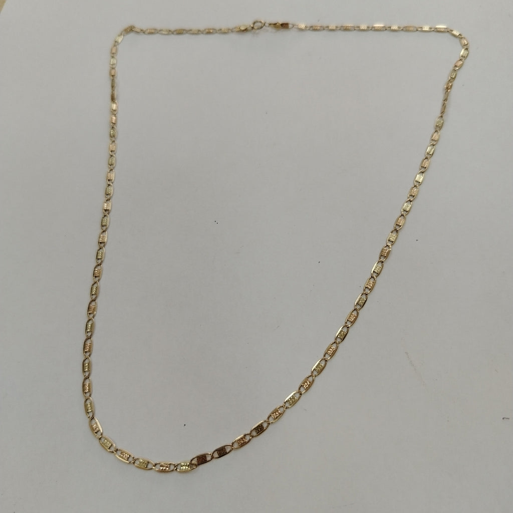 CADENA ORO, ORO COMBINADO 10 K 3.7 GRMS (SEMINUEVO)
