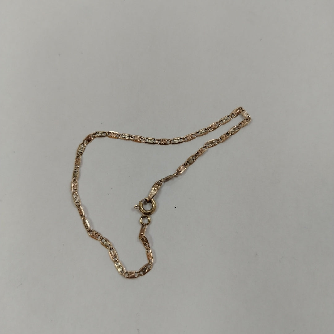 PULSERA ORO, ORO COMBINADO 10 K 1.1 GRMS (SEMINUEVO)