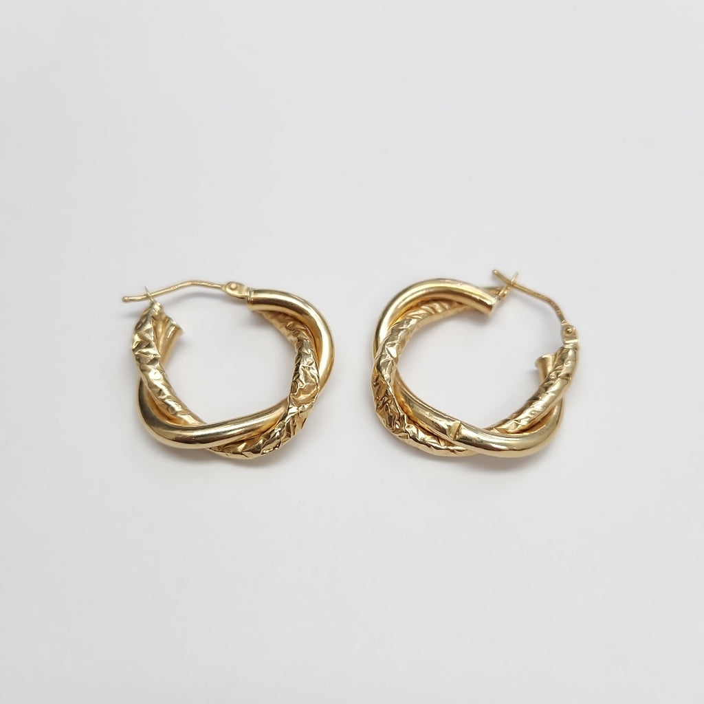 ARRACADAS PAR ORO 14 K 1,50 GRMS (SEMINUEVO)