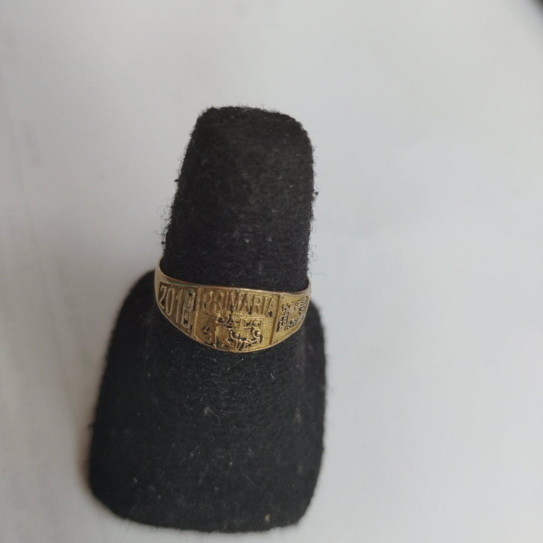 ANILLO DE GRADUACIÓN ORO 8 K 1.2 GRMS (SEMINUEVO)