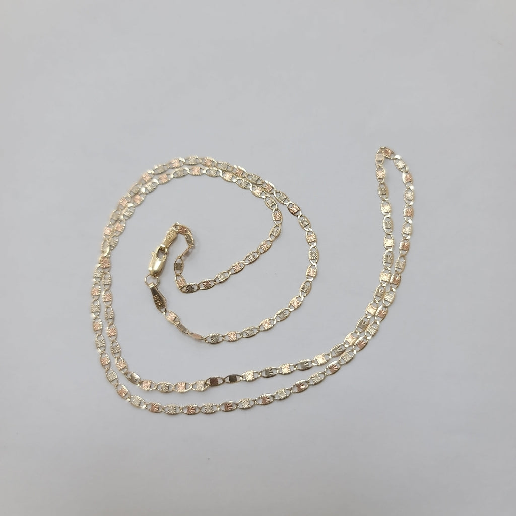 CADENA ORO, ORO COMBINADO 10 K 2.7 GRMS (SEMINUEVO)