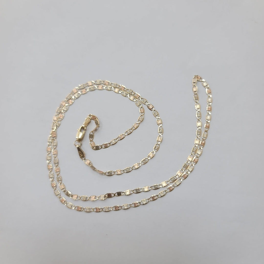 CADENA ORO, ORO COMBINADO 10 K 2.7 GRMS (SEMINUEVO)