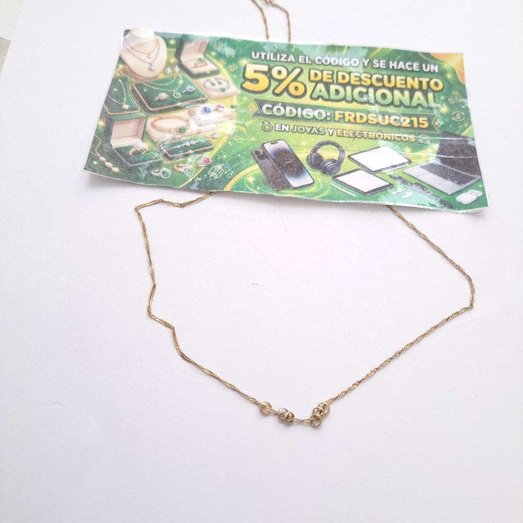 CADENA ORO 10 K 1,10 GRMS (SEMINUEVO)