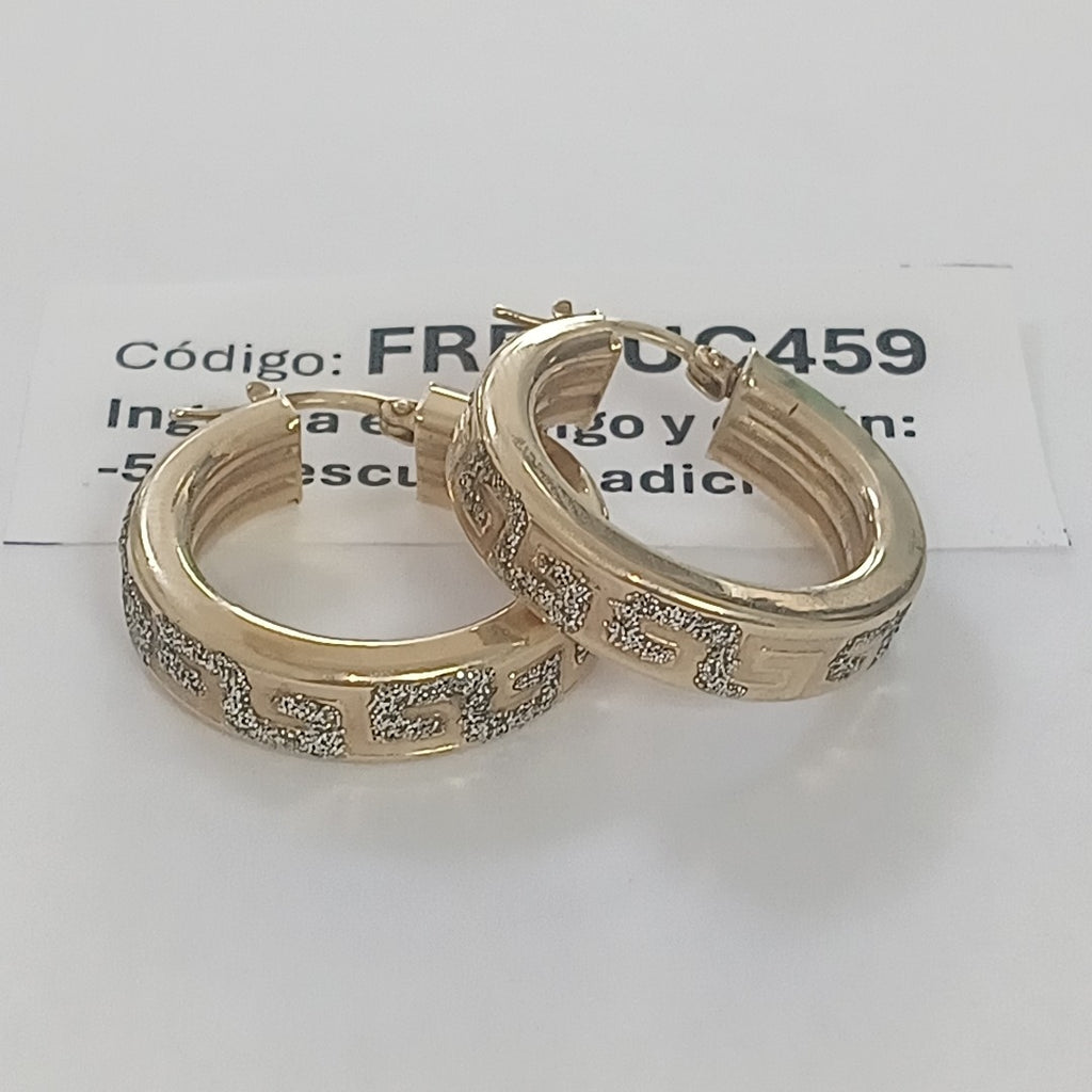 ARRACADAS PAR ORO 14 K 5.3 GRMS (SEMINUEVO)