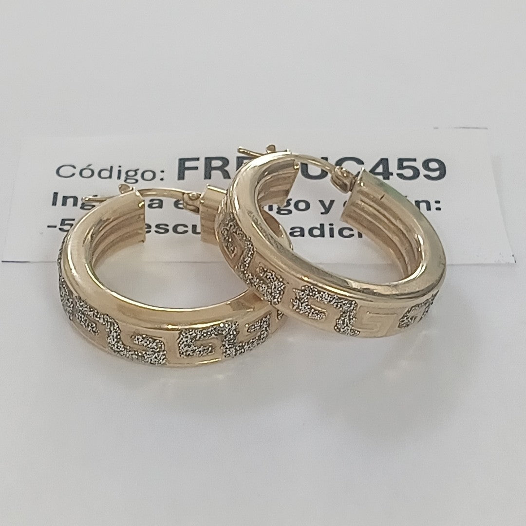 ARRACADAS PAR ORO 14 K 5.3 GRMS (SEMINUEVO)