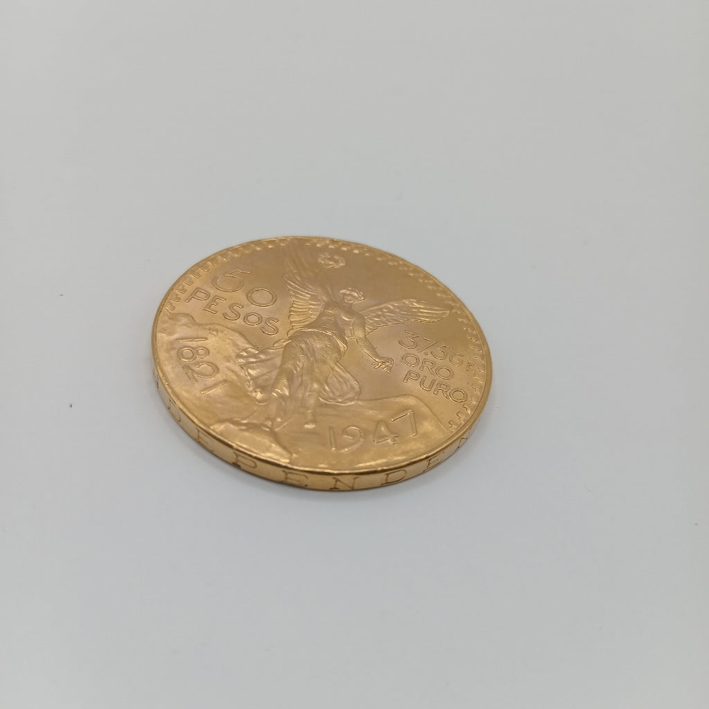 K1 41.6 GRMS 21 K IDENTIFICACIÓN MONEDA NOMINATIVA MONEDAS PESOS 50 PES (SEMINUEVO)