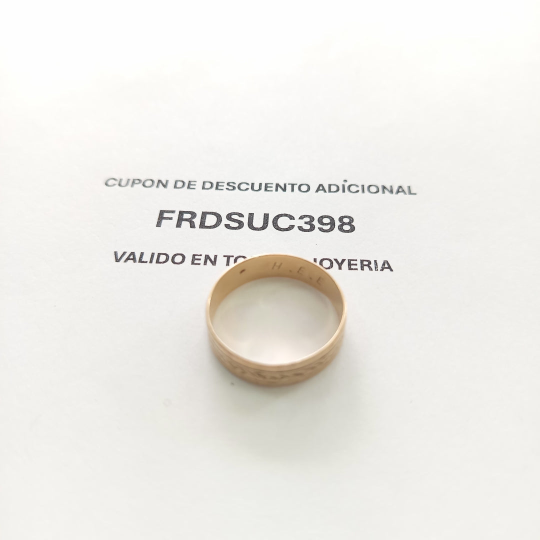ARGOLLA ORO 8 K 2.9 GRMS (SEMINUEVO)