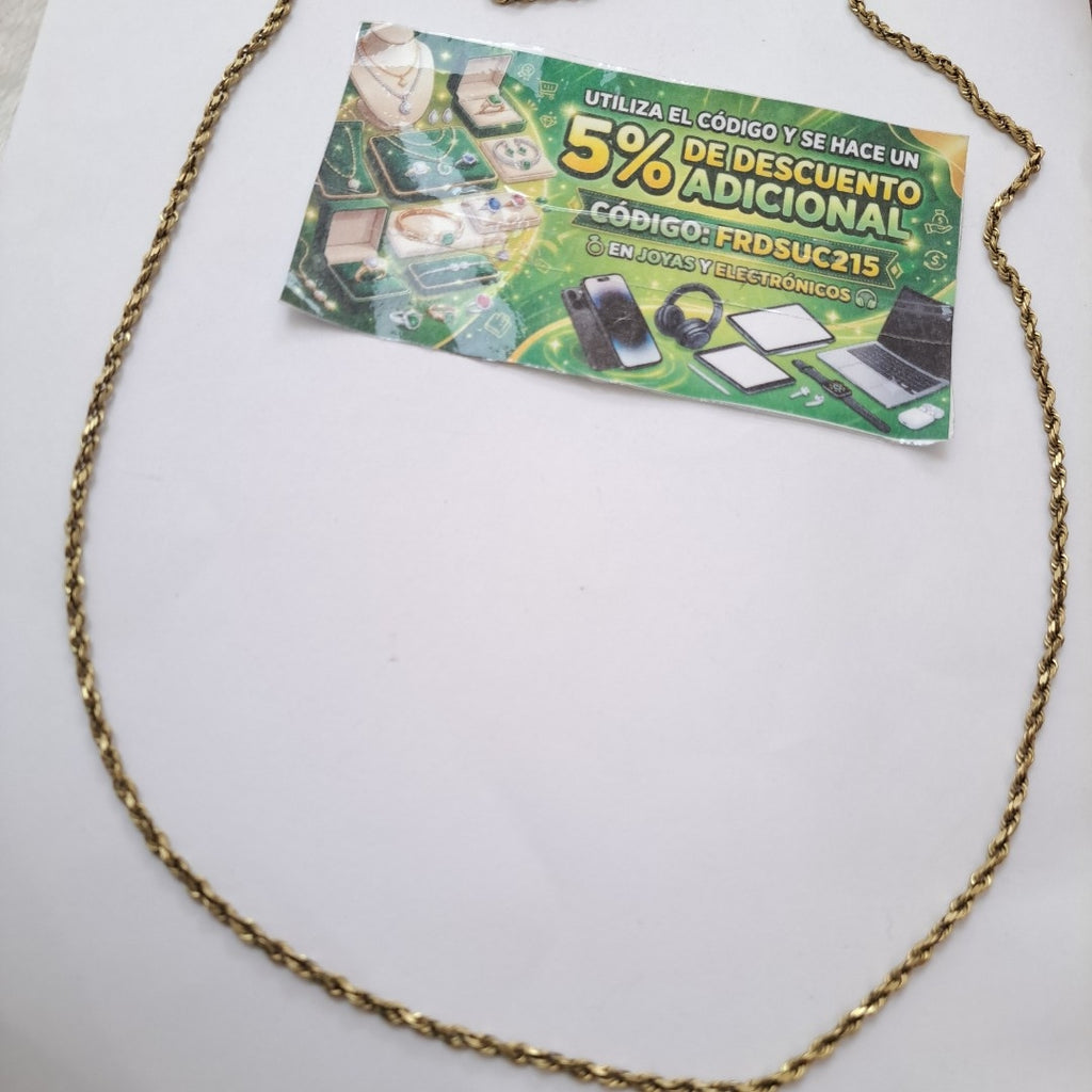 CADENA ORO 14 K 17,20 GRMS (SEMINUEVO)