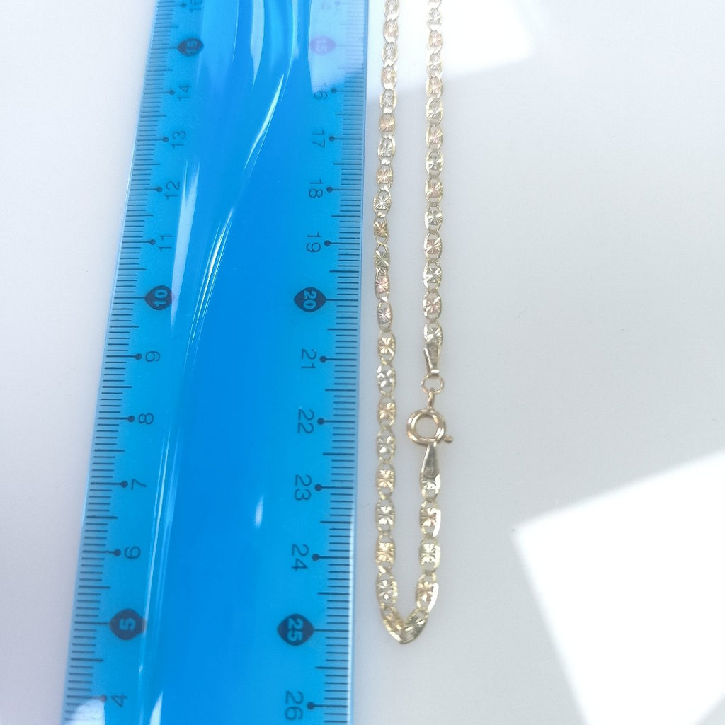 CADENA, MEDALLA RELIGIOSA ORO 10 K 7.2 GRMS (SEMINUEVO)