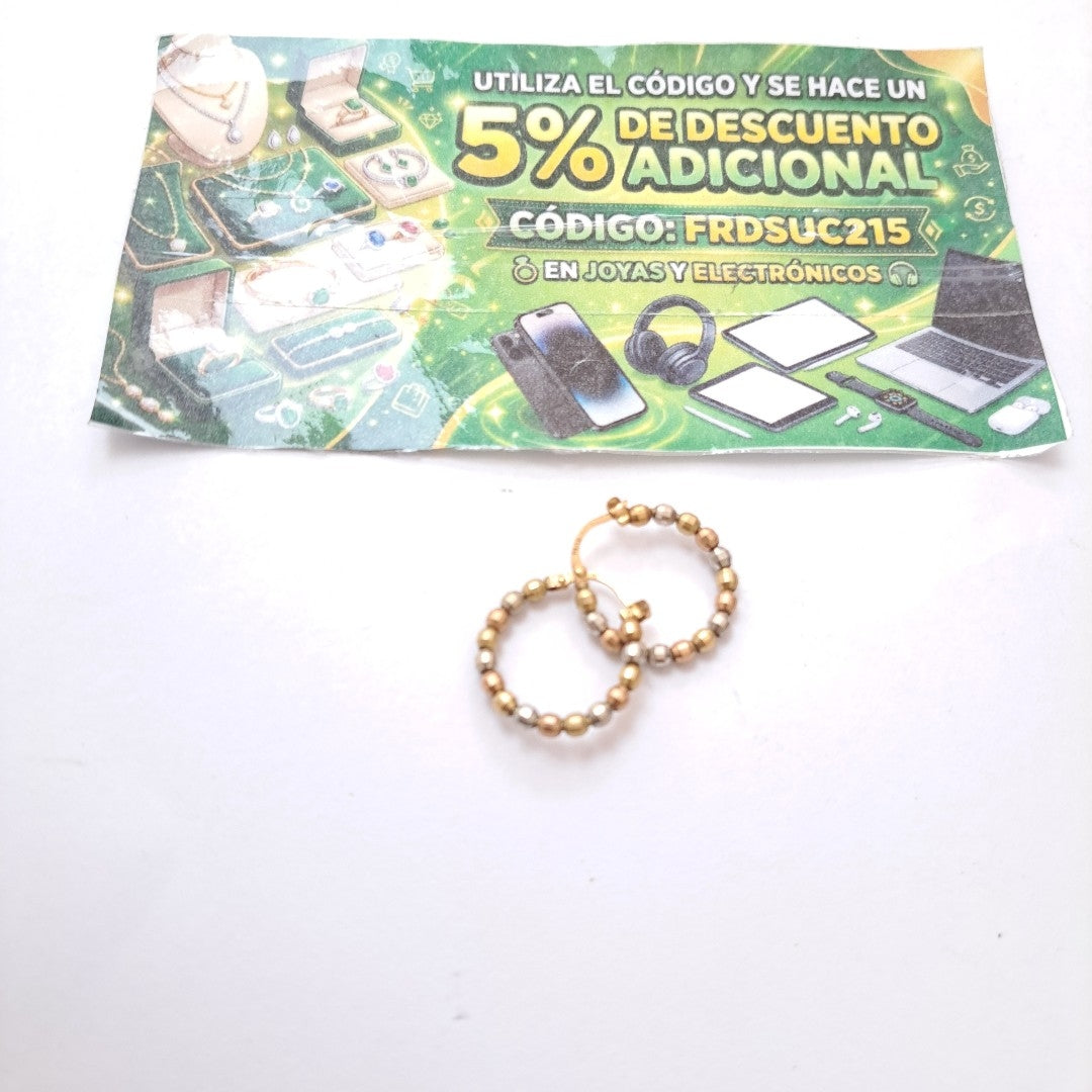 ARRACADAS PAR ORO 14 K 3,10 GRMS (SEMINUEVO)