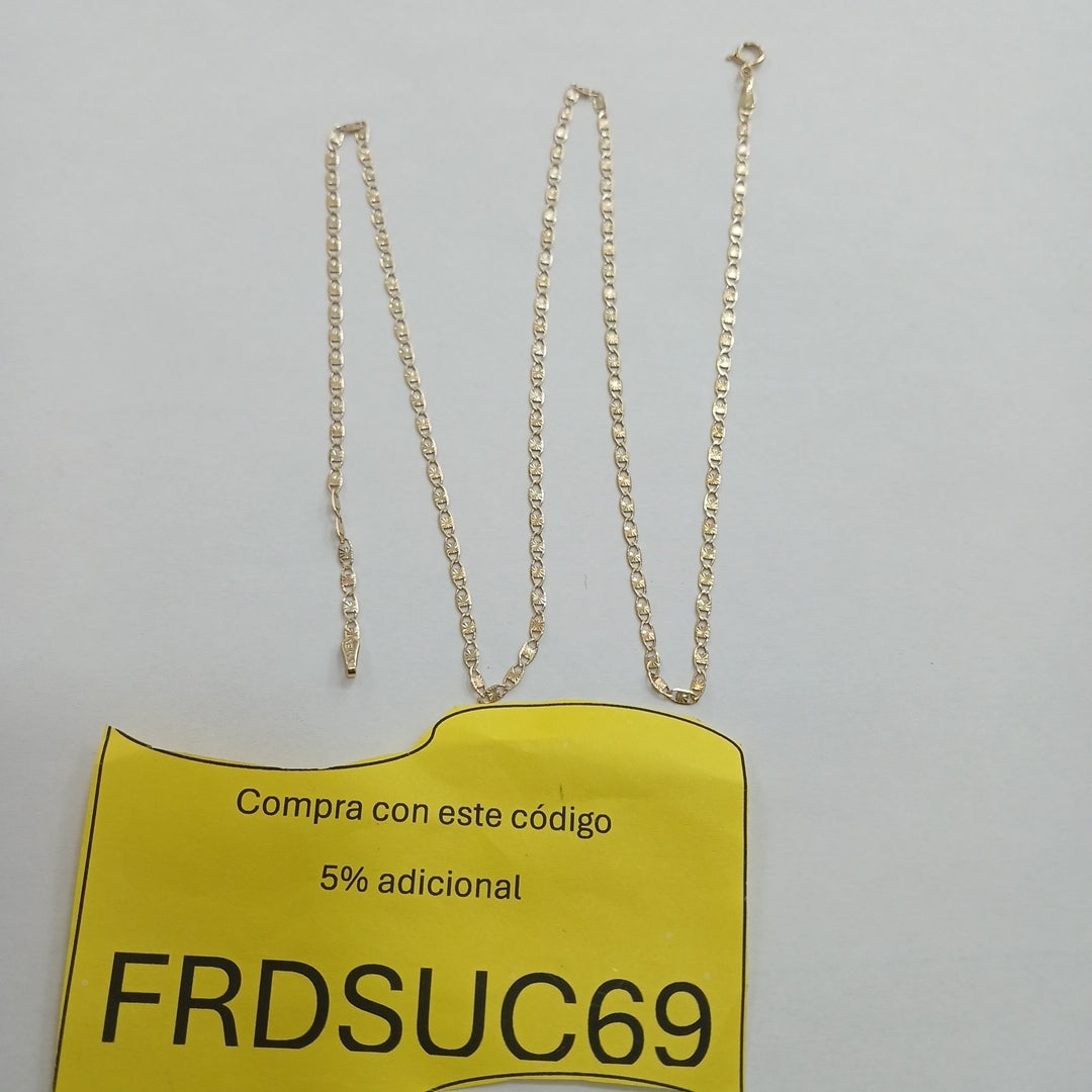 CADENAS TEJIDO GUCHI ORO 10K 55 CM 2.9 GR (NUEVO)