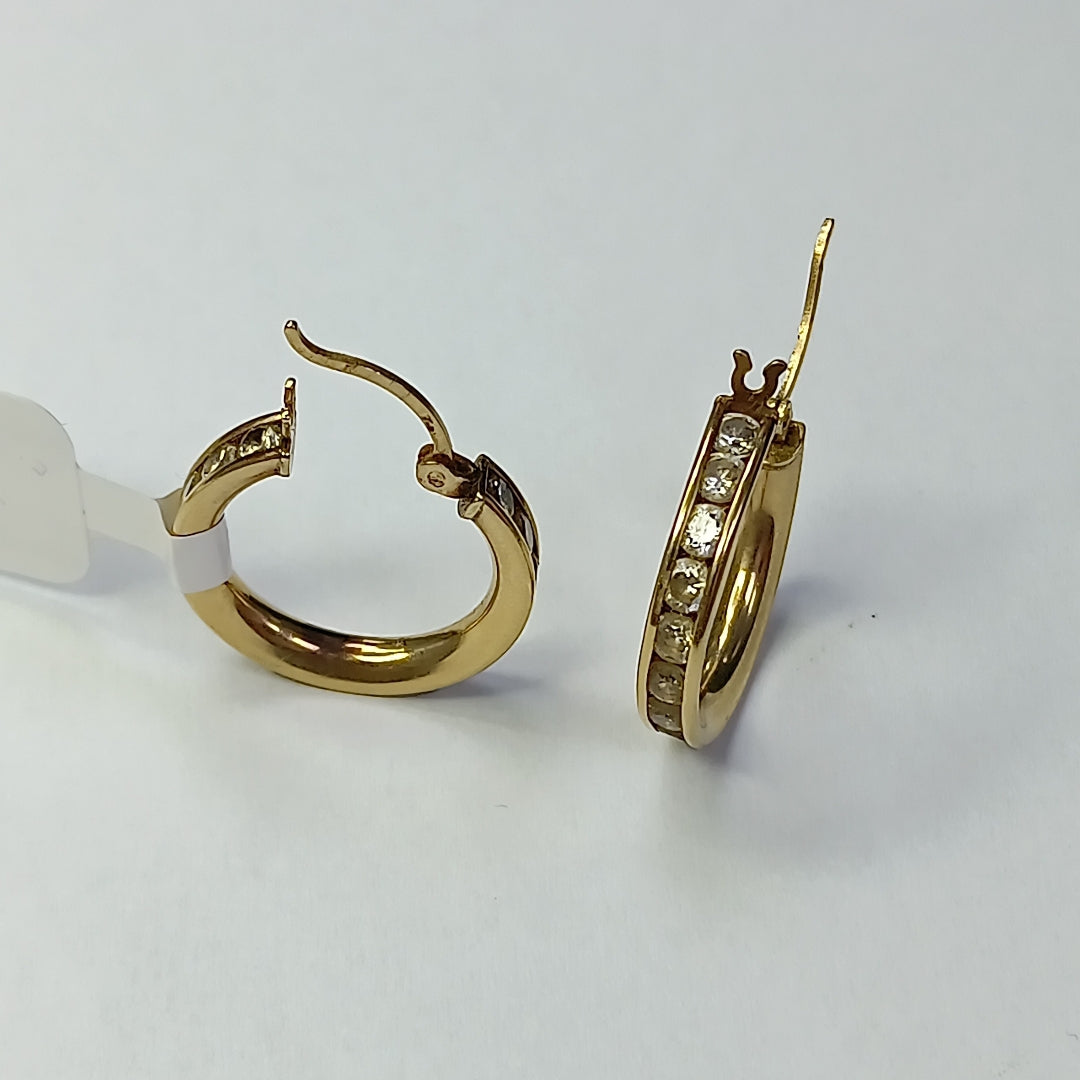ARETES PAR ORO 14 K 4,10 GRMS (SEMINUEVO)