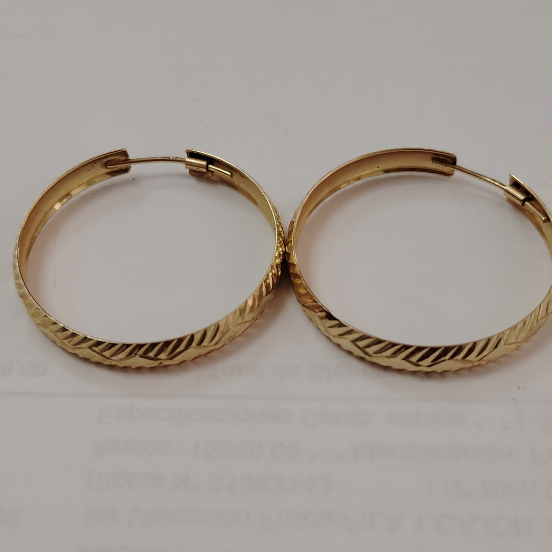 ARRACADAS PAR ORO 14 K 2.5 GRMS (SEMINUEVO)