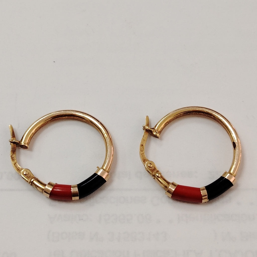ARRACADAS PAR ORO 14 K 2.2 GRMS (SEMINUEVO)