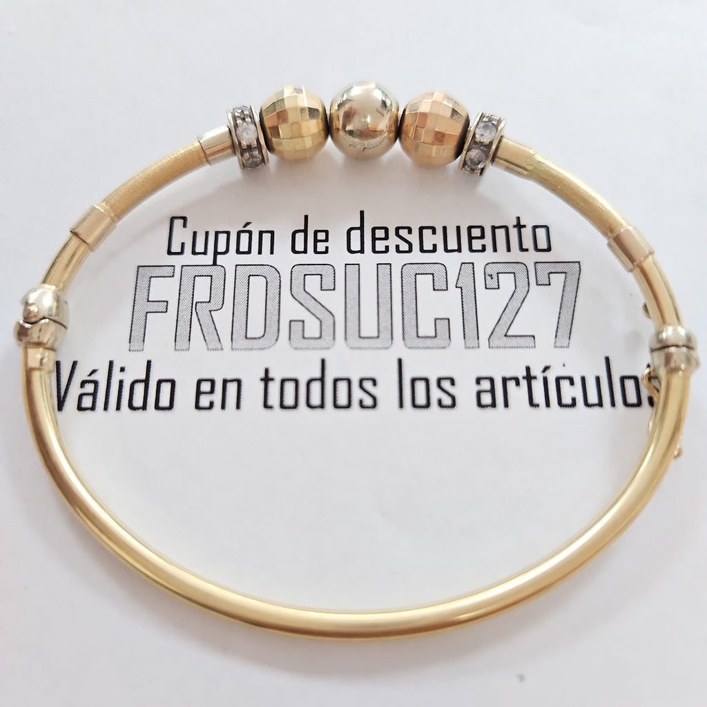 PULSERA RIGIDA ORO 14 K 9.3 GRMS (SEMINUEVO)