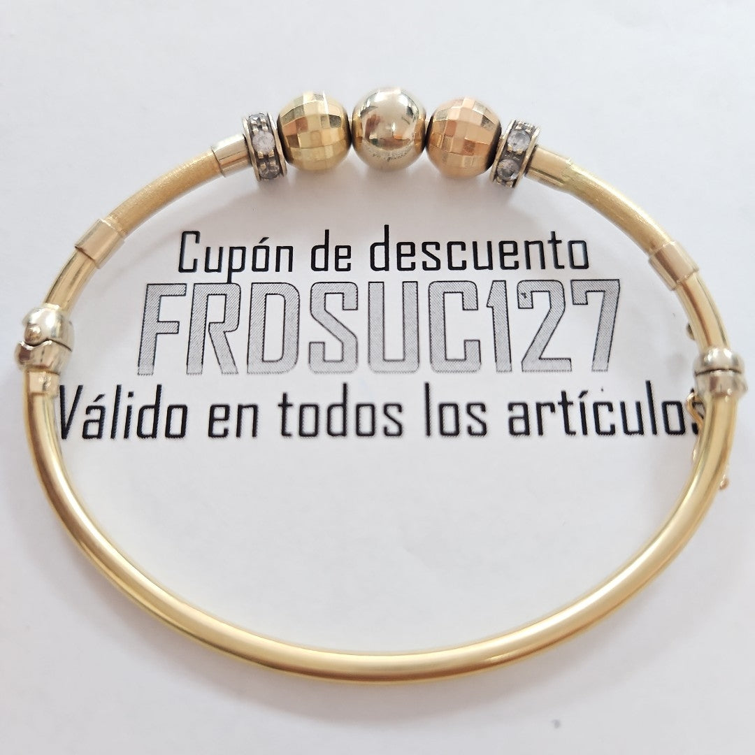 PULSERA RIGIDA ORO 14 K 9.3 GRMS (SEMINUEVO)