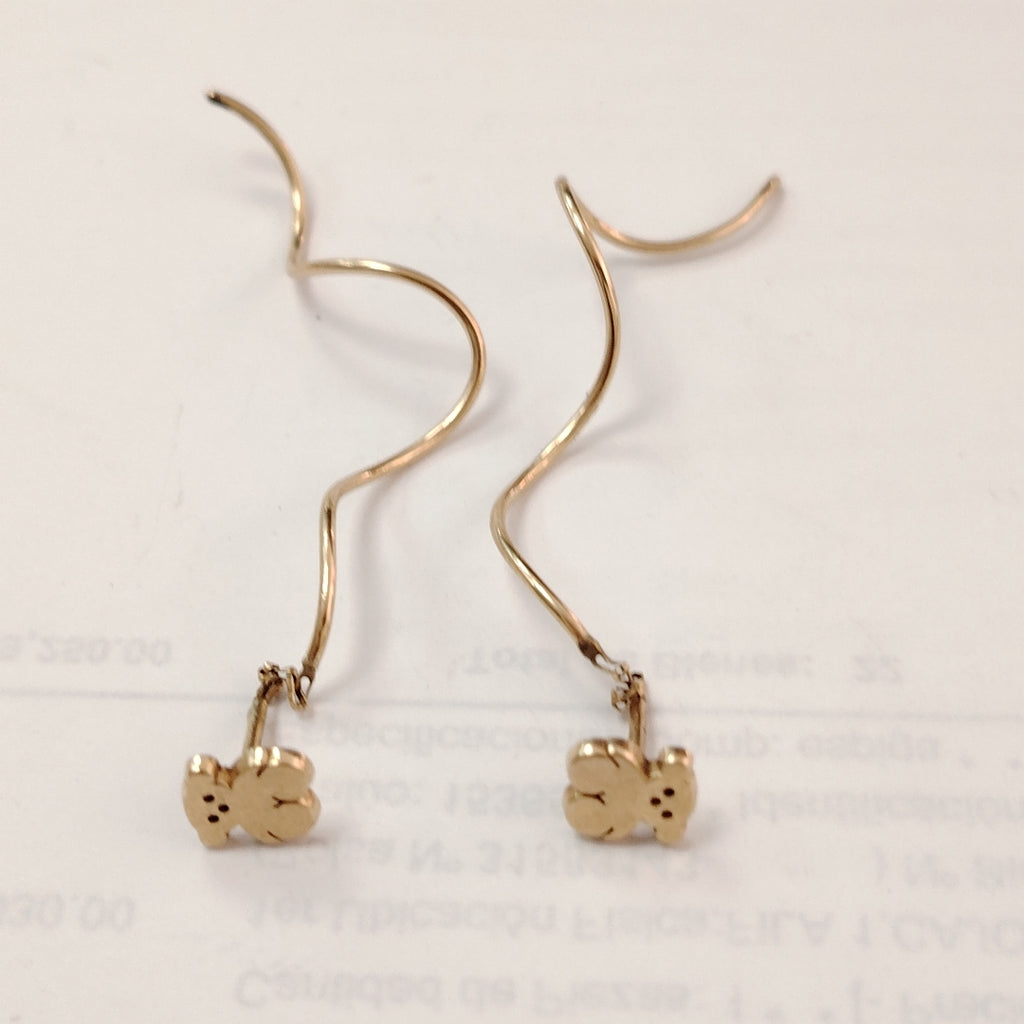 VIOLADORES PAR ORO 14 K 2.3 GRMS (SEMINUEVO)