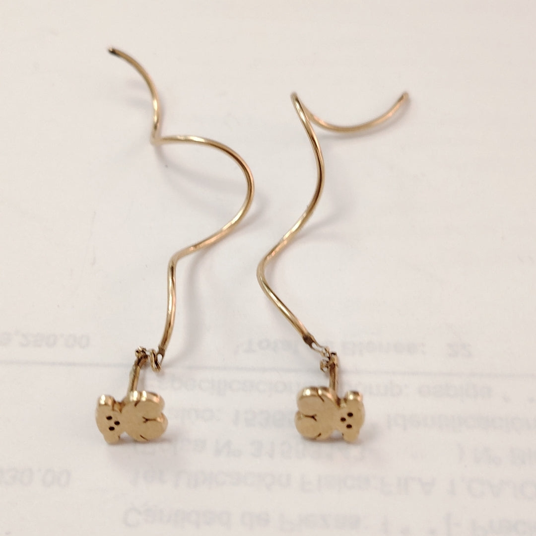VIOLADORES PAR ORO 14 K 2.3 GRMS (SEMINUEVO)