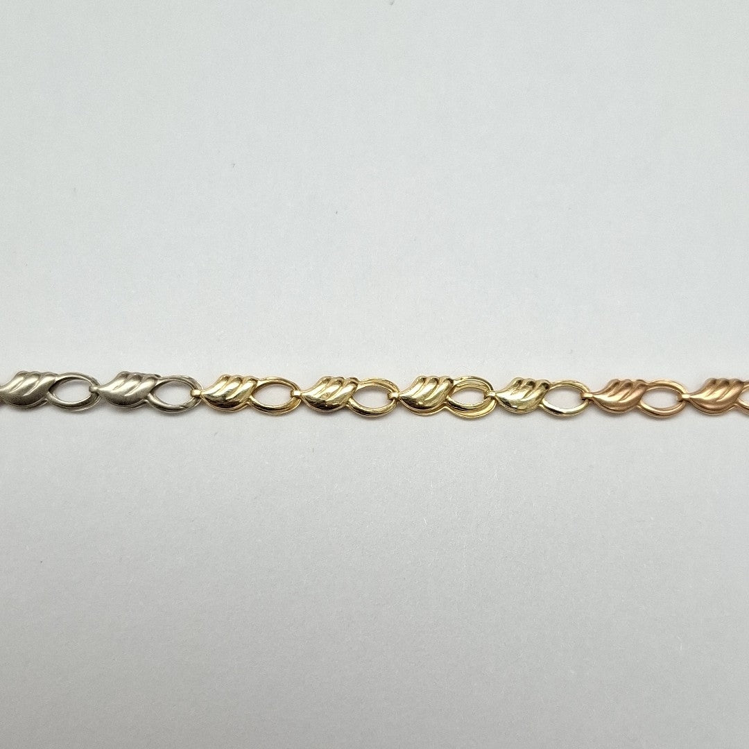 PULSERA ORO, ORO COMBINADO 10 K 2.4 GRMS (SEMINUEVO)