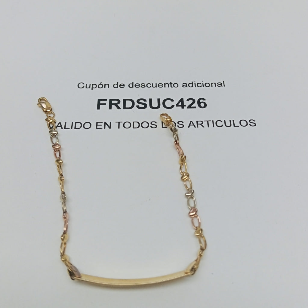 ESCLAVA ORO, ORO COMBINADO 14 K 2.7 GRMS (SEMINUEVO)