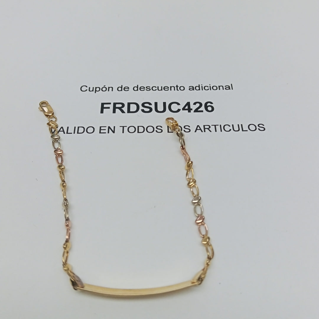 ESCLAVA ORO, ORO COMBINADO 14 K 2.7 GRMS (SEMINUEVO)