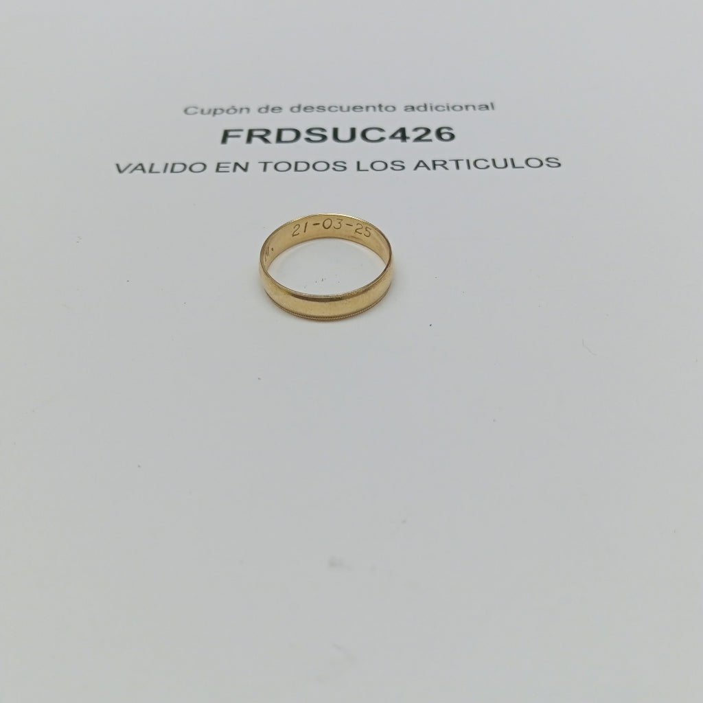 ARGOLLA ORO 10 K 1.1 GRMS (SEMINUEVO)