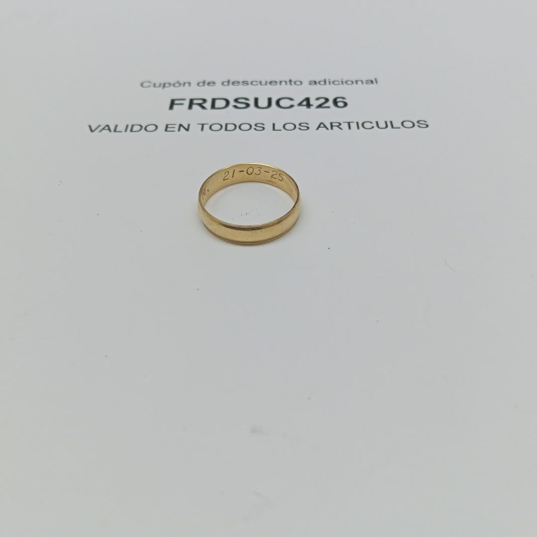 ARGOLLA ORO 10 K 1.1 GRMS (SEMINUEVO)