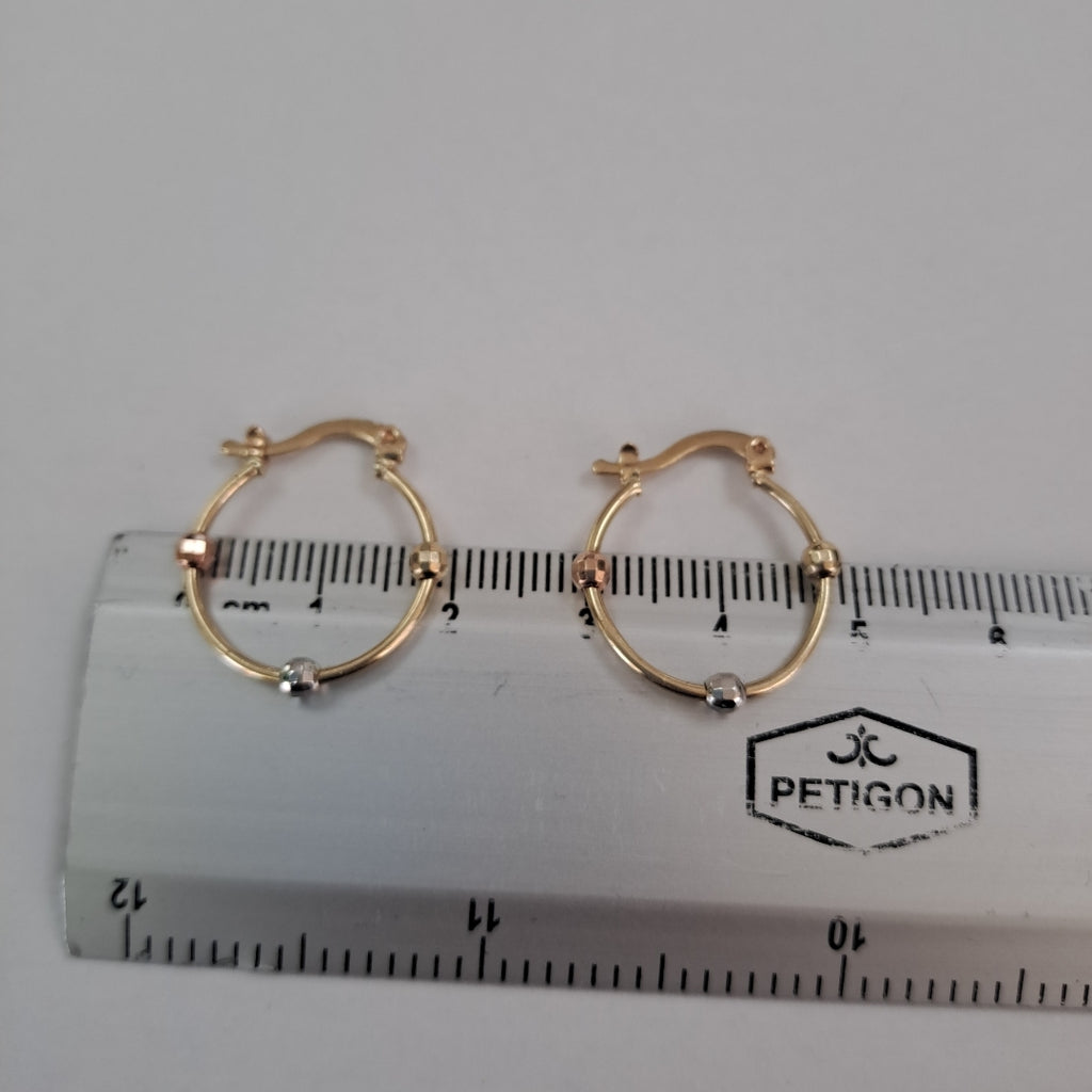 ARRACADAS PAR ORO 10 K 1,30 GRMS (SEMINUEVO)