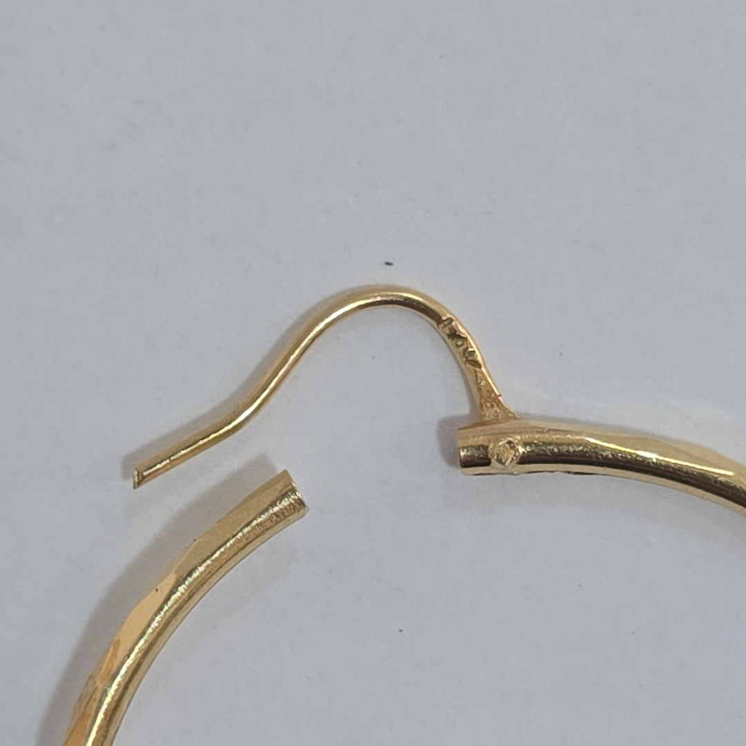 ARRACADAS PAR ORO 14 K 3,30 GRMS (SEMINUEVO)