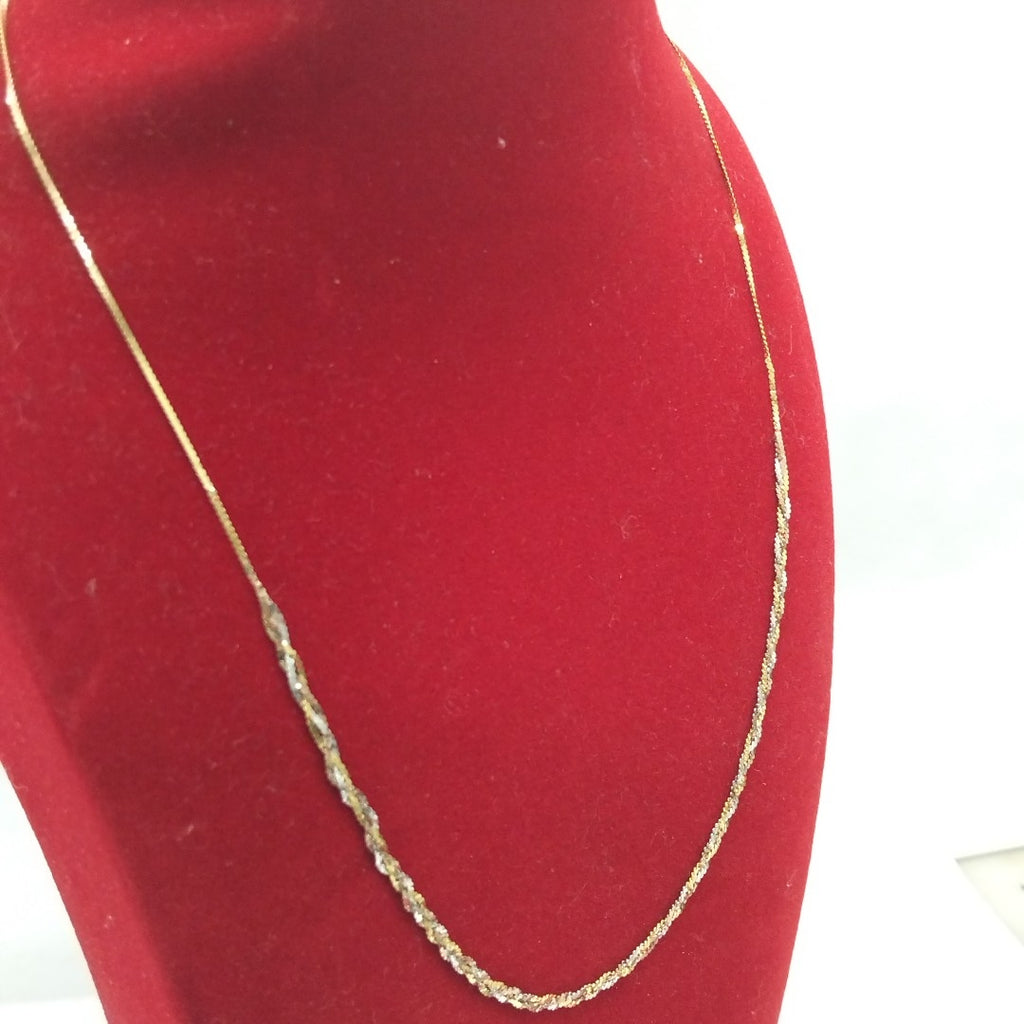 GARGANTILLA ORO,ORO COMBINADO 14 K 1,60 GRMS (SEMINUEVO)