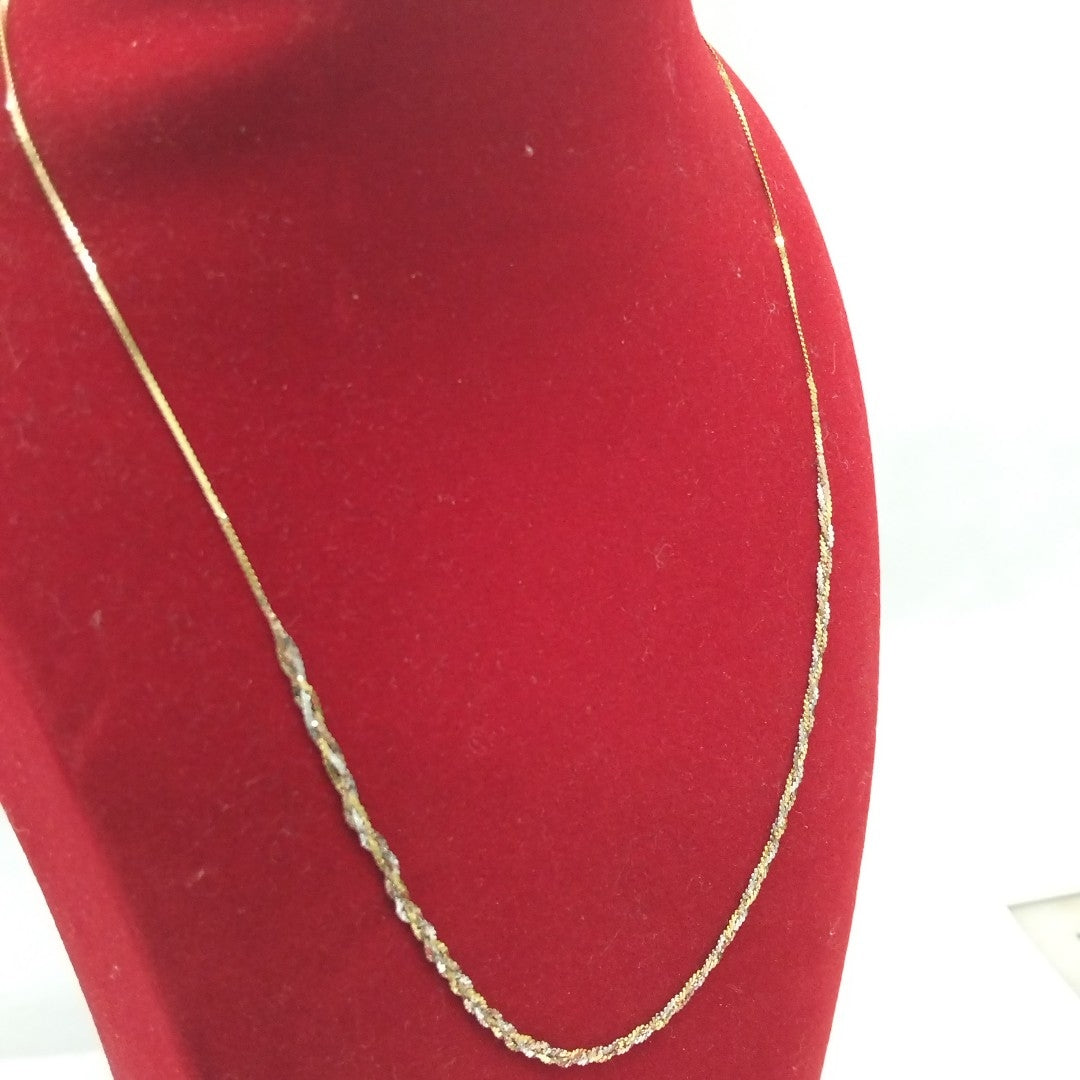 GARGANTILLA ORO,ORO COMBINADO 14 K 1,60 GRMS (SEMINUEVO)