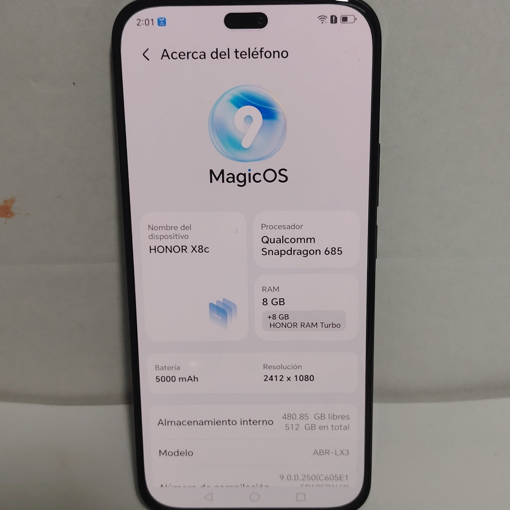CELULAR HONOR X8C ABR-LX3 (2025) 512 GB 8 GB RAM (SEMINUEVO)