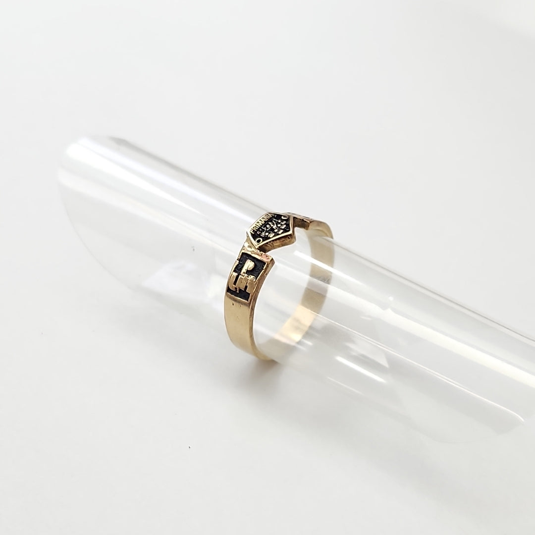 ANILLO DE GRADUACIÓN ORO 10 K 2,70 GRMS (SEMINUEVO)