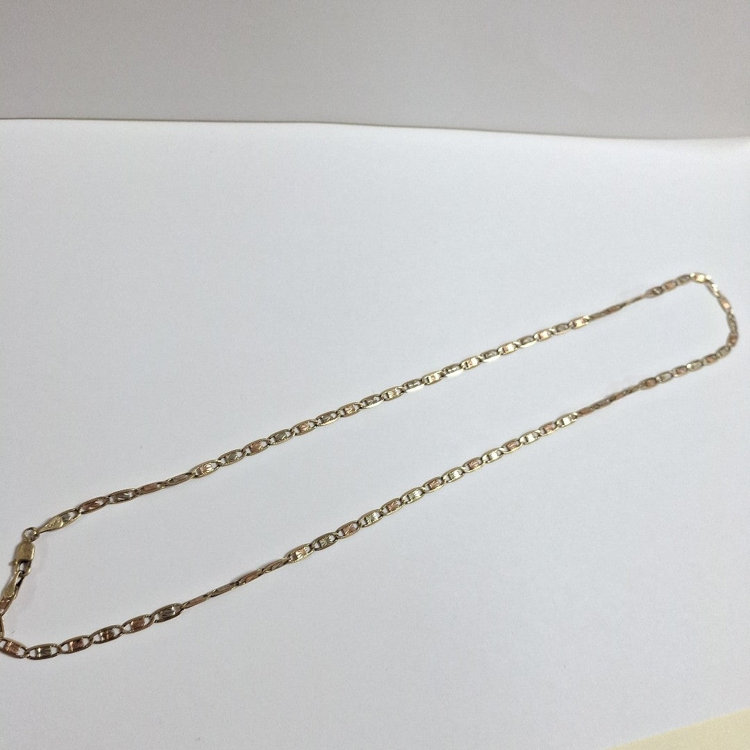 CADENA ORO, ORO COMBINADO 10 K 9.1 GRMS (SEMINUEVO)