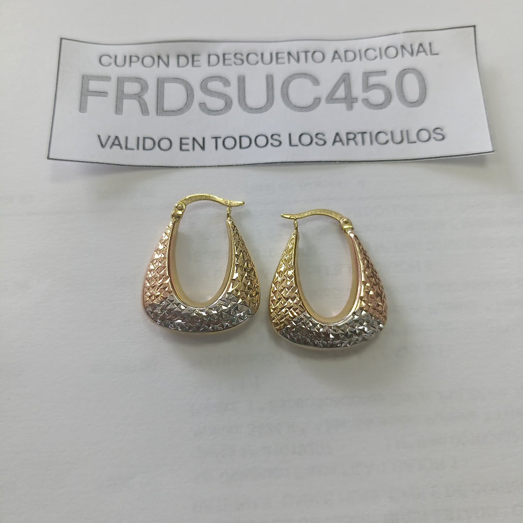 ARETES PAR ORO 10 K 2,60 GRMS (SEMINUEVO)