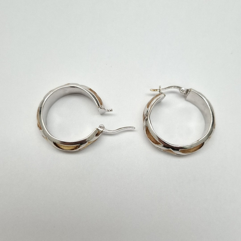 ARRACADAS PAR ORO,ORO BLANCO 14 K 3,80 GRMS (SEMINUEVO)