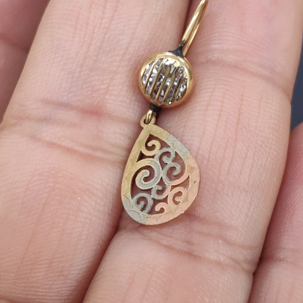 ARETES PAR ORO 10 K 1,70 GRMS (SEMINUEVO)