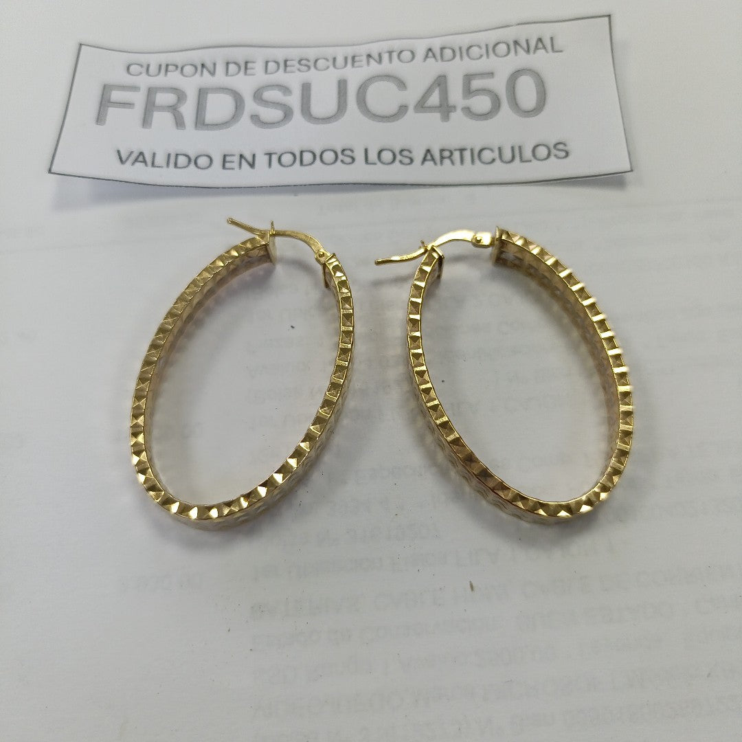 ARRACADAS PAR ORO 10 K 5.1 GRMS (SEMINUEVO)