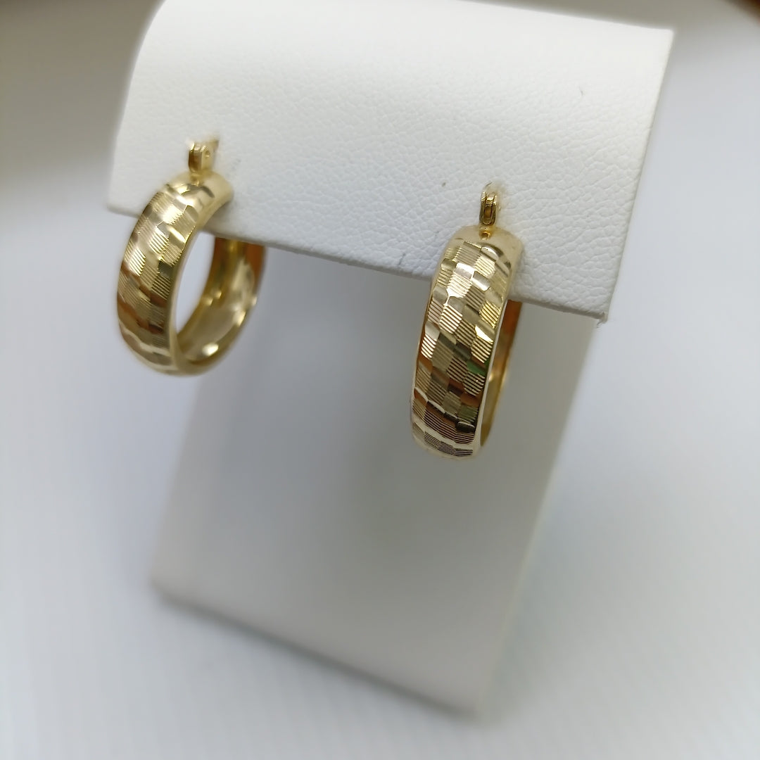 ARRACADAS PAR ORO 14 K 2.6 GRMS (SEMINUEVO)